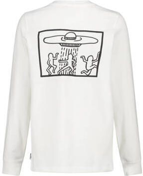America Today longsleeve met backprint ecru Jongens Katoen Ronde hals Backprint 134 140 - Foto 3