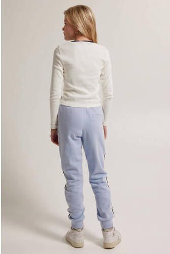 America Today longsleeve met tekst wit Meisjes Katoen Ronde hals Tekst 134 140