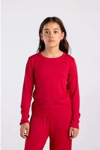 America Today longsleeve rood Meisjes Polyester Ronde hals Effen - Foto 3