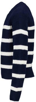 America Today pullover blauw Trui Meisjes Katoen Ronde hals Streep 122 128 - Foto 2