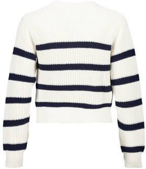 America Today pullover wit Trui Meisjes Katoen Ronde hals Streep 122 128