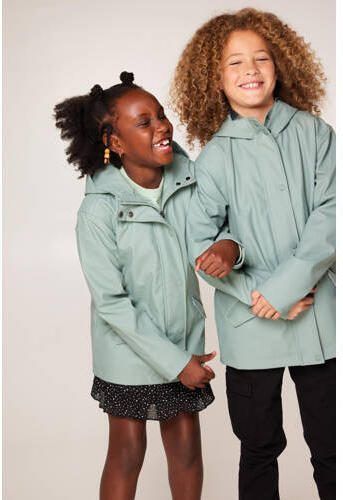 America Today regenjas Janice JR van polyester groen Effen 110 116 - Foto 2