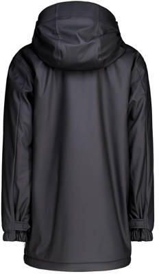 America Today regenjas zwart Meisjes Polyester Capuchon Effen 134 140