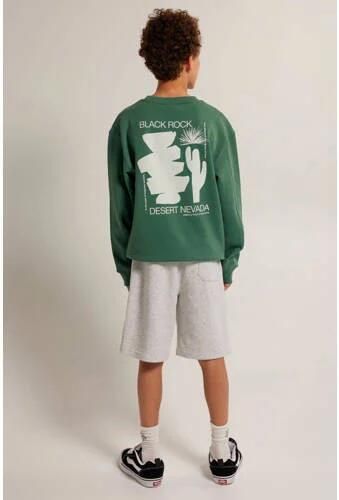America Today sweatshort grijs Jongens Katoen Backprint 122 128 - Foto 2