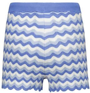 America Today sweatshort met all over print blauw wit Korte broek Meisjes Katoen 134 140 - Foto 3