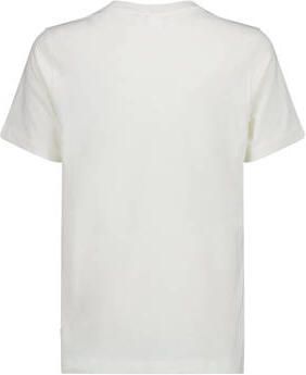 America Today T-shirt Ecru Jongens Katoen Ronde hals Logo 122 128