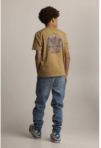 America Today T-shirt Errol JR met backprint camel Bruin Jongens Katoen Ronde hals 146 152 - Foto 2