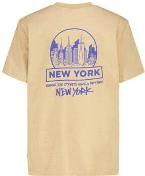 America Today T-shirt Errol JR met backprint camel Bruin Jongens Katoen Ronde hals 146 152 - Foto 3