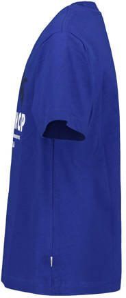 America Today T-shirt met backprint kobalt blauw Jongens Katoen Ronde hals 122 128 - Foto 2