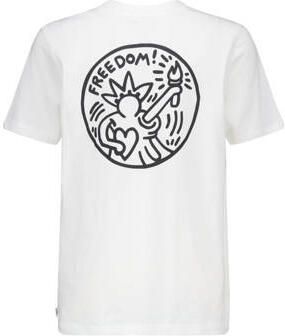 America Today T-shirt met backprint wit Jongens Katoen Ronde hals Backprint 158 164 - Foto 3