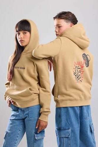 America Today T-shirt met backprint zand Beige Jongens Sweat Capuchon Backprint 134 140 - Foto 2