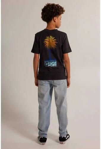 America Today T-shirt met backprint zwart Jongens Katoen Ronde hals Backprint 122 128 - Foto 2
