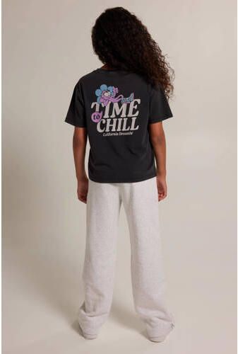America Today T-shirt met backprint zwart Meisjes Katoen Ronde hals Backprint 134 140 - Foto 3