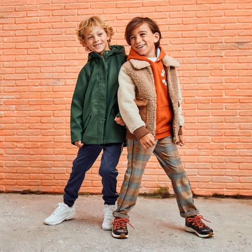 America Today unisex regenjas Jade JR donkergroen Gerecycled polyester Capuchon 170 176 - Foto 2