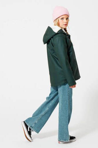 America Today unisex regenjas Janice Teddy JR donkergroen Meisjes Polyester Capuchon 110 116 - Foto 3