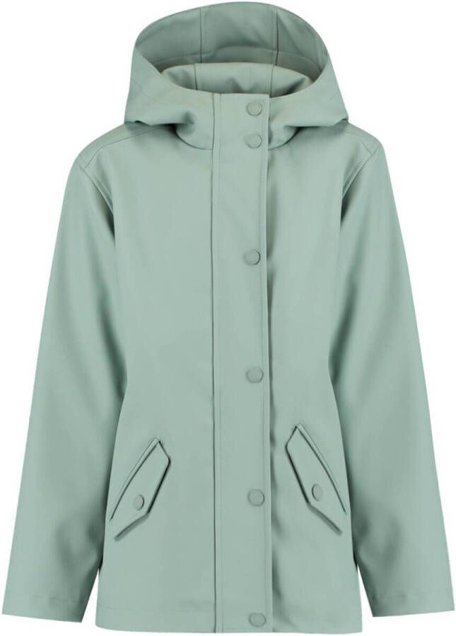 America Today regenjas Janice JR van polyester groen Effen 110 116