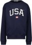 America Today sweater Soel Jr met logo donkerblauw Logo 122 128 - Thumbnail 2