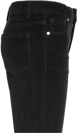 Anytime corduroy flared broek zwart Meisjes Katoen Effen 110 - Foto 2