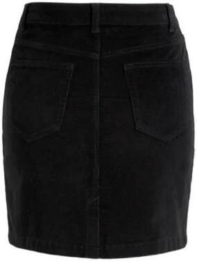 Anytime corduroy rok zwart Meisjes Katoen Effen 152