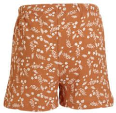 Anytime crinkle short met all over print lichtbruin Korte broek Meisjes Polyester 110 116