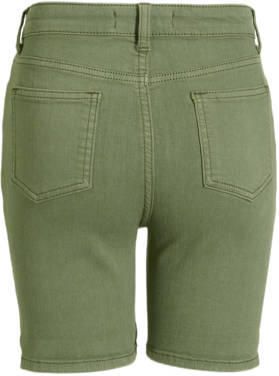Anytime denim short khaki Groen Effen 104 | Denim short van - Foto 2