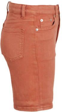 Anytime denim short roest Bruin Effen 158 | Denim short van