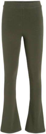 Anytime flared legging set van 2 khaki Broek Groen Meisjes Katoen Effen 134 140