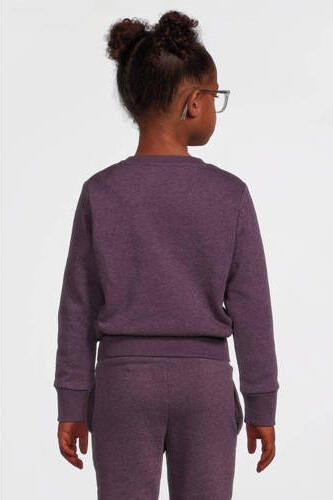 Anytime fleece sweater paars melange Gemêleerd maat 158-164 - Foto 2