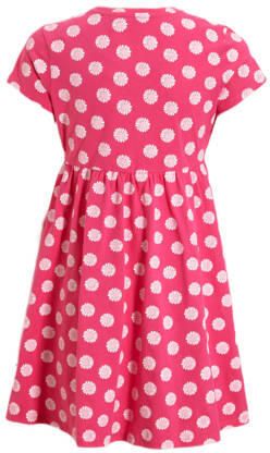 Anytime jurk met bloemenprint roze Meisjes Katoen Ronde hals Bloemen 134 140