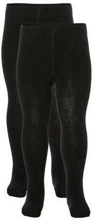 Anytime maillot zwart (set van 2) Meisjes Stretchkatoen Effen