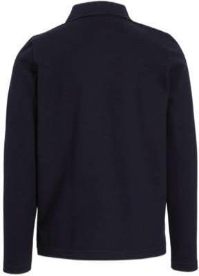 Anytime piqué longsleeve polo donkerblauw Jongens Katoen Polokraag Effen 134 140 - Foto 2