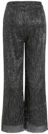 Anytime plisse wide leg broek zwart zilver Meisjes Polyester Meerkleurig 110 116 - Foto 1