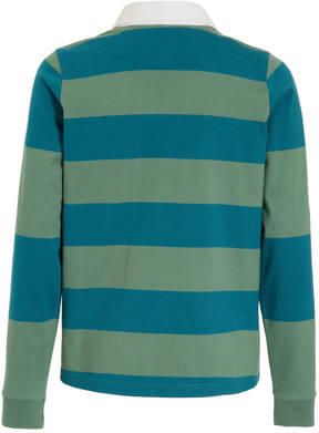 Anytime rugby trui groen blauw Jongens Katoen Klassieke kraag Streep 110 116