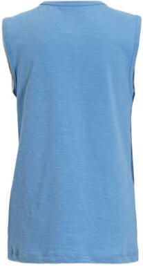 Anytime singlet met printopdruk blauw Jongens Katoen Ronde hals Printopdruk 146 152
