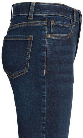 Anytime skinny jeans donkerblauw Meisjes Denim 140