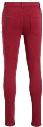 Anytime skinny jeans donkerrood Meisjes Stretchdenim 164 - Foto 1