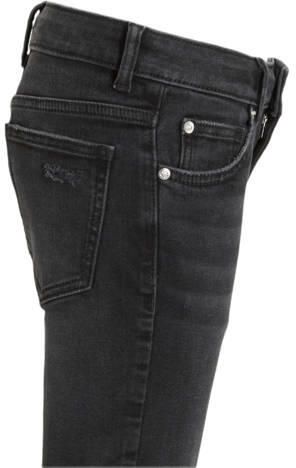 Anytime slim fit jeans zwart Jongens Denim Effen 152