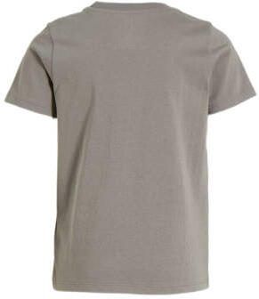 Anytime T-shirt donkergrijs Jongens Katoen Ronde hals Effen 122 128 - Foto 3