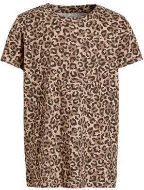 Anytime T-shirt set van 3 multi Meisjes Katoen Ronde hals Effen 110 116 - Foto 3