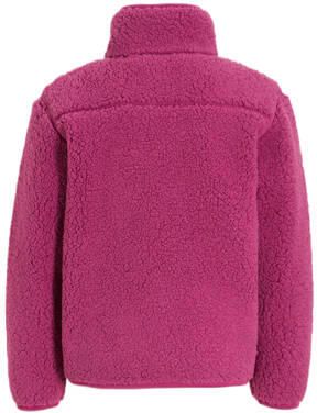 Anytime teddy fleece vest magenta Paars Meerkleurig 110 116