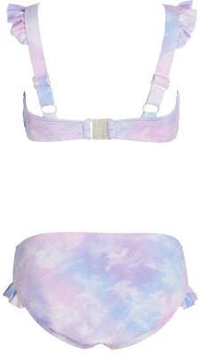 Anytime tie-dye bikini met ruffels lila Paars Meisjes Polyester Tie-dye 98 104 - Foto 2