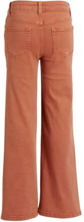 Anytime wide leg jeans roest Bruin Meisjes Katoen 158 - Foto 4
