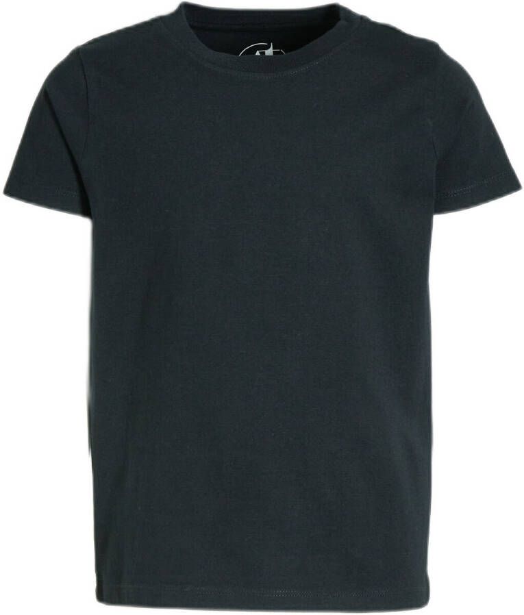 Anytime T-shirt zwart Jongens Katoen Ronde hals Effen 134 140 - Foto 2