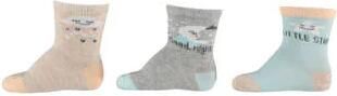 Apollo baby sokken set van 6 beige grijs blauw lichtblauw Meisjes Katoen 56-68 - Foto 3