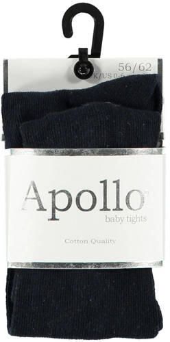 Apollo maillot uni donkerblauw Meisjes Katoen Effen 56 62 - Foto 2