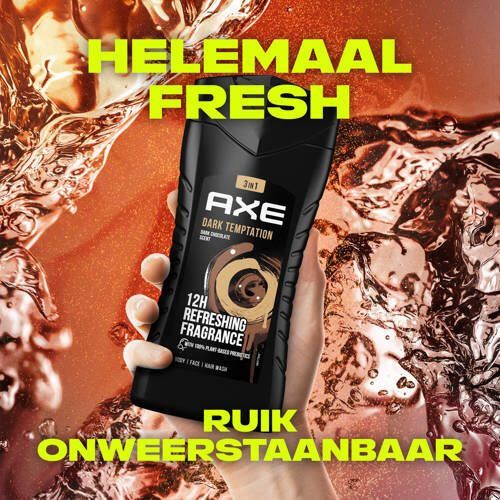 Axe Dark Temptation 3-in-1 douchegel 6 x 250 ml | Douchegel van - Foto 3