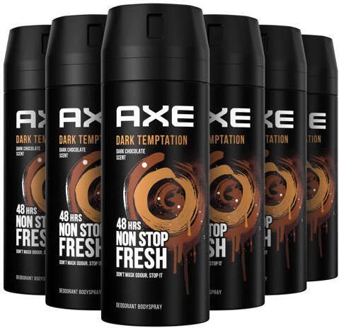 Axe Dark Temptation deodorant bodyspray 6 x 150 ml