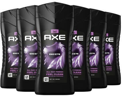 Axe Excite 3-in-1 douchegel voordeelverpakking 6 x 250 ml - Foto 3