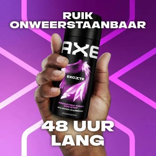 Axe Excite deodorant bodyspray 6 x 150 ml | Deodorant van - Foto 2