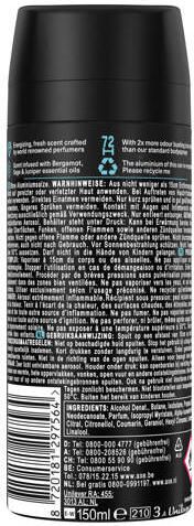 Axe Fine Fragrance Collection Aqua Bergamot premium deodorant bodyspray 6 x 150 ml - Foto 3